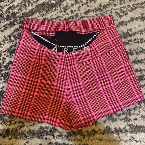 AREA Nameplate High Waisted Short Wool and Polyster - Picture 4 of 8